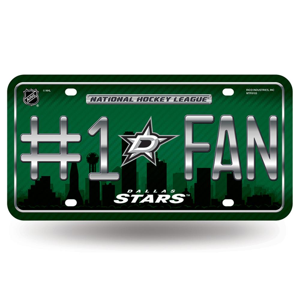 Dallas Stars Nhl Metal Tag License Plate (#1 Fan)