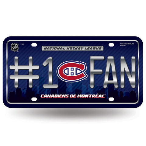 Montreal Canadiens Nhl Metal Tag License Plate (#1 Fan)