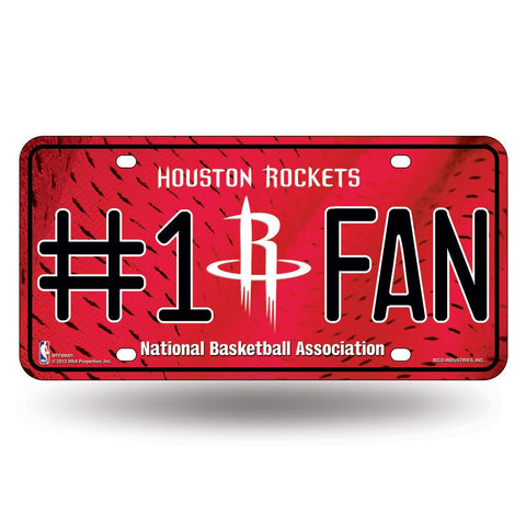 Houston Rockets Nba Metal Tag License Plate (#1 Fan)