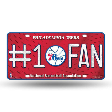 Philadelphia 76ers Nba Metal Tag License Plate (#1 Fan)