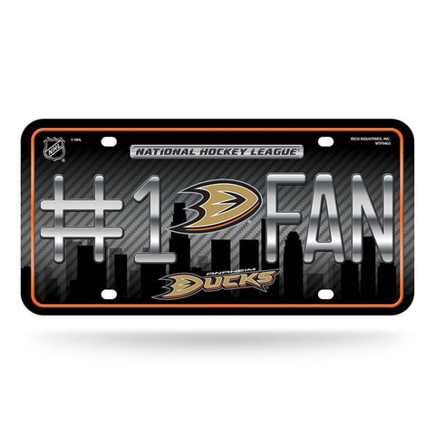 Anaheim Ducks Nhl Metal Tag License Plate (#1 Fan)