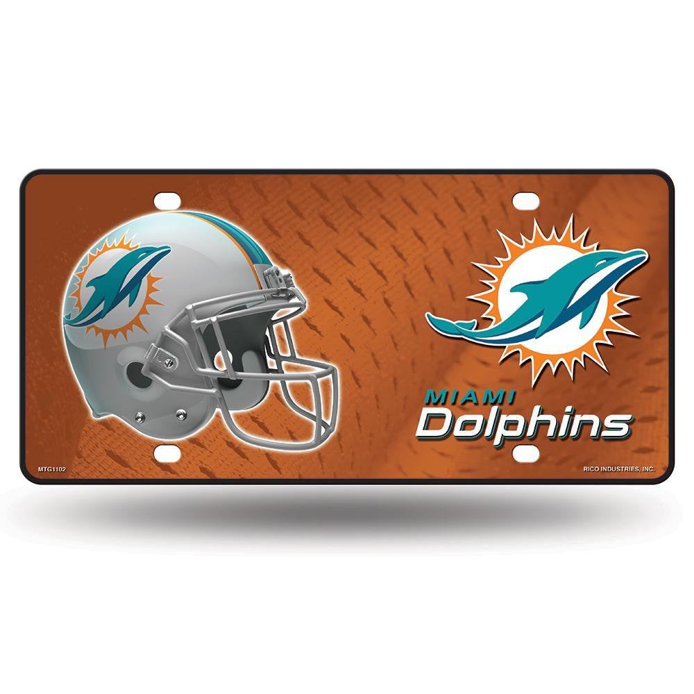 Miami Dolphins Nfl Metal Tag License Plate