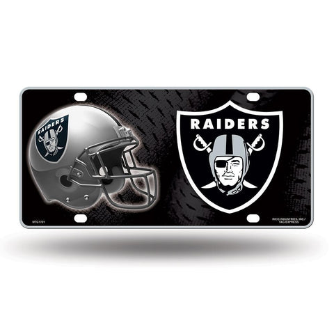 Oakland Raiders Nfl Metal Tag License Plate