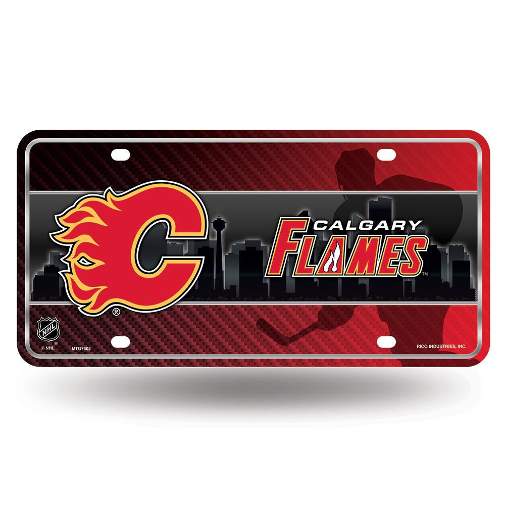 Calgary Flames Nhl Metal Tag License Plate