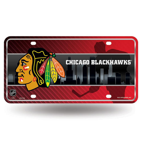 Chicago Blackhawks Nhl Metal Tag License Plate