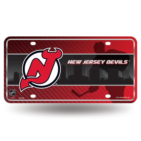 New Jersey Devils Nhl Metal Tag License Plate