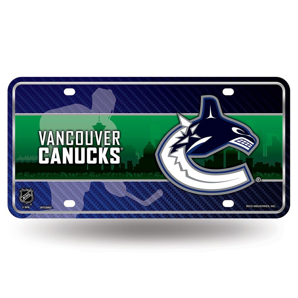 Vancouver Canucks Nhl Metal Tag License Plate