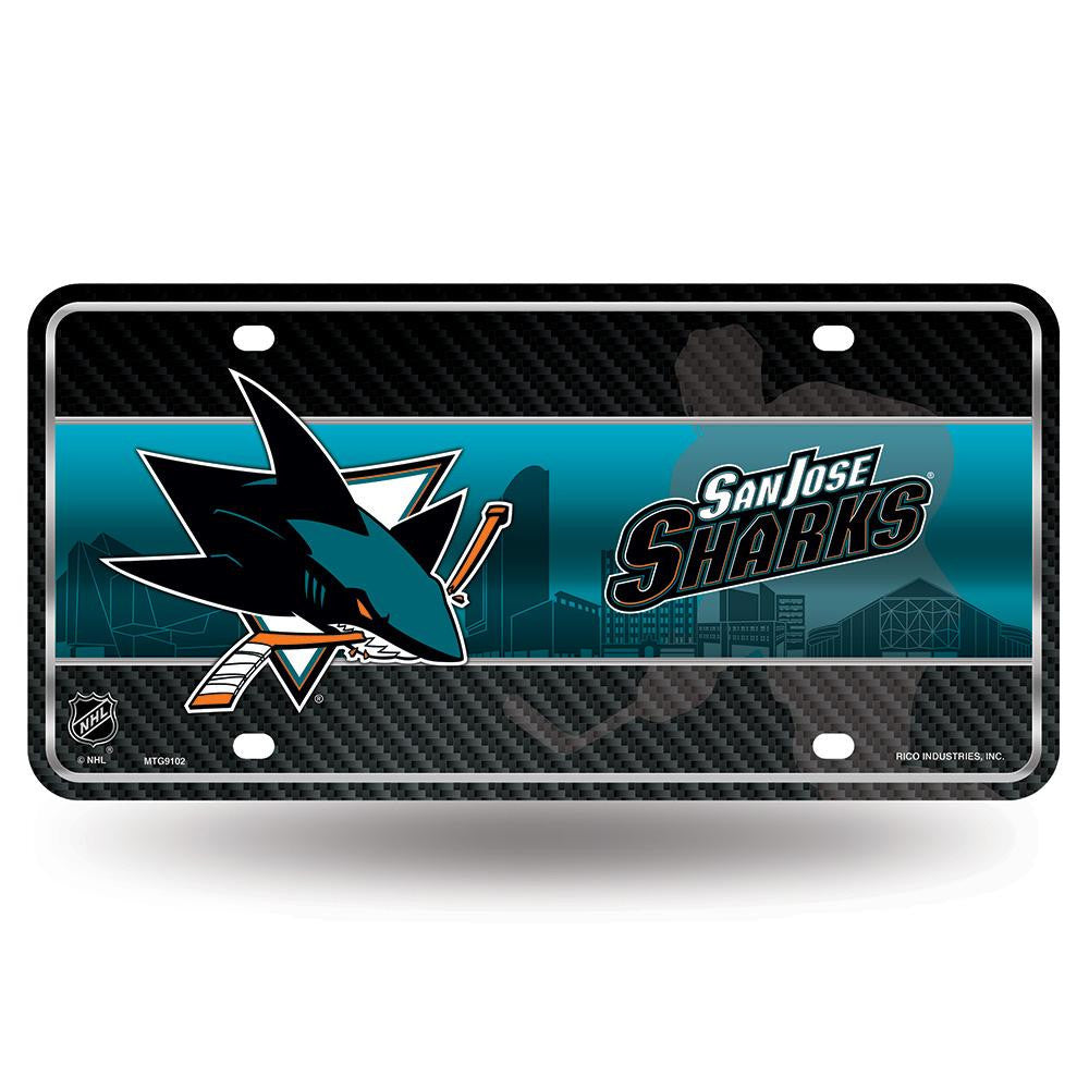 San Jose Sharks Nhl Metal Tag License Plate