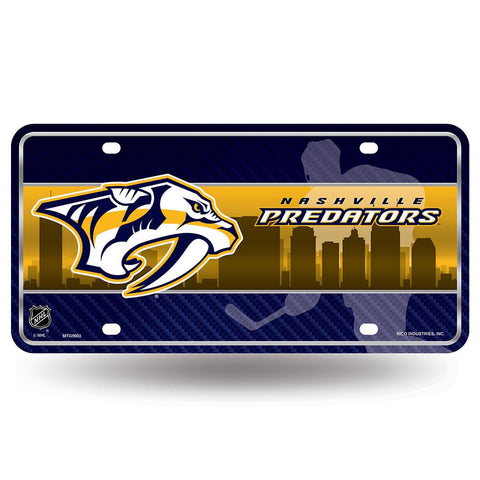 Nashville Predators Nhl Metal Tag License Plate