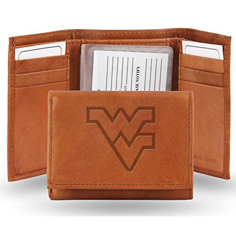 West Virginia Mountaineers Ncaa Manmade Leather Tri-fold