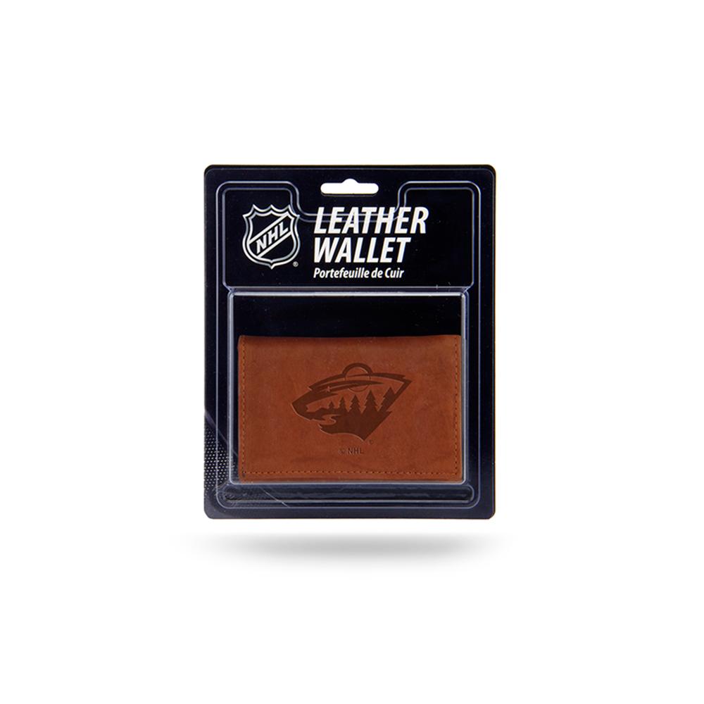 Minnesota Wild Nhl Manmade Leather Tri-fold