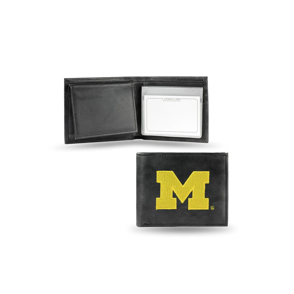 Michigan Wolverines Ncaa Embroidered Billfold Wallet