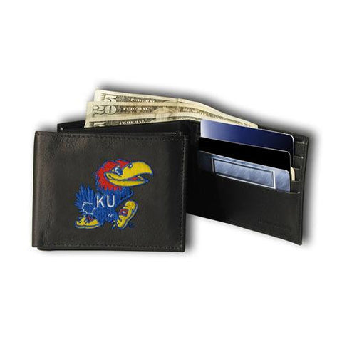 Kansas Jayhawks Ncaa Embroidered Billfold Wallet