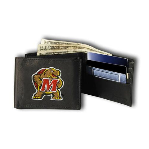 Maryland Terps Ncaa Embroidered Billfold Wallet