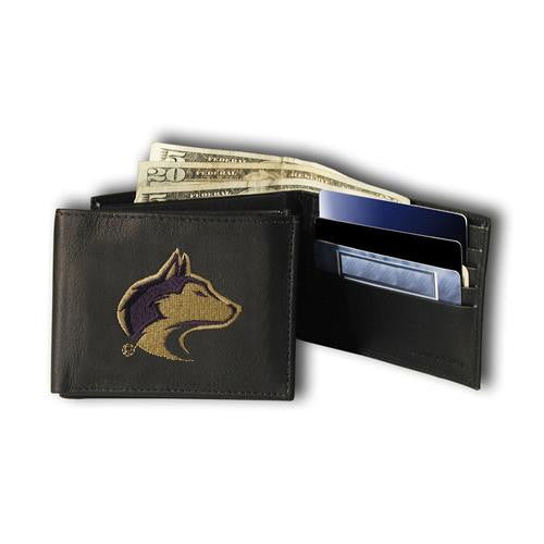 Washington Huskies Ncaa Embroidered Billfold Wallet