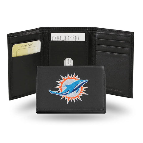 Miami Dolphins  Embroidered Trifold Wallet