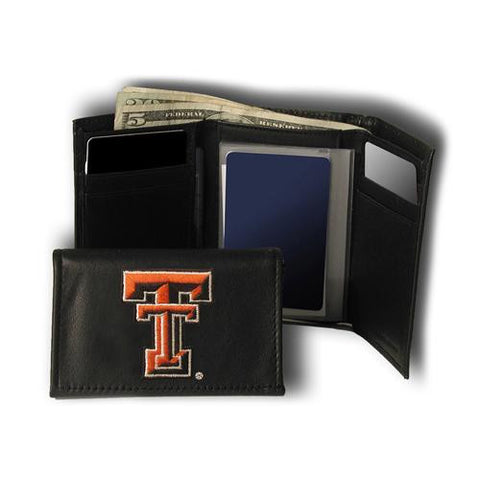 Texas Tech Red Raiders Ncaa Embroidered Trifold Wallet