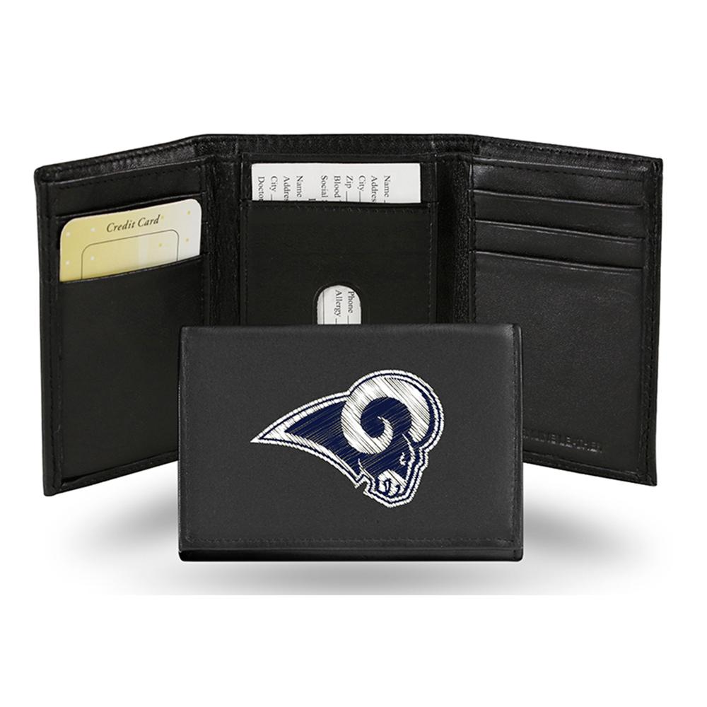 Los Angeles Rams Nfl Embroidered Trifold Wallet