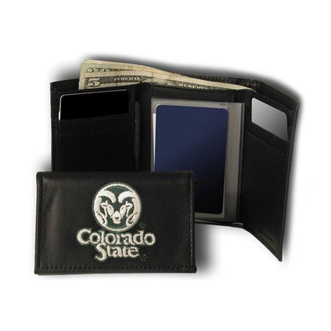 Colorado State Rams Ncaa Embroidered Trifold Wallet