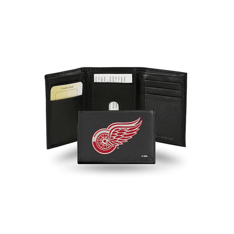 Detroit Red Wings Nhl Embroidered Trifold Wallet