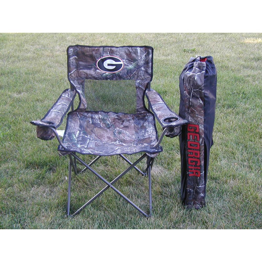 Georgia Bulldogs Ncaa Ultimate "real Tree" Camo Adult Tailgate Chair