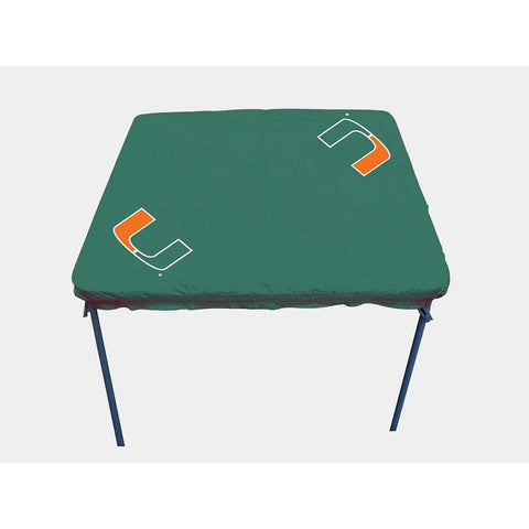 Miami Hurricanes Ncaa Ultimate Card Table Cover