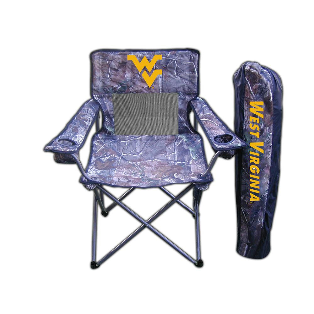 West Virginia Mountaineers Ncaa Ultimate "real Tree" Camo Adult Tailgate Chair