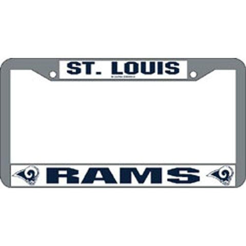 St. Louis Rams NFL Chrome License Plate Frame