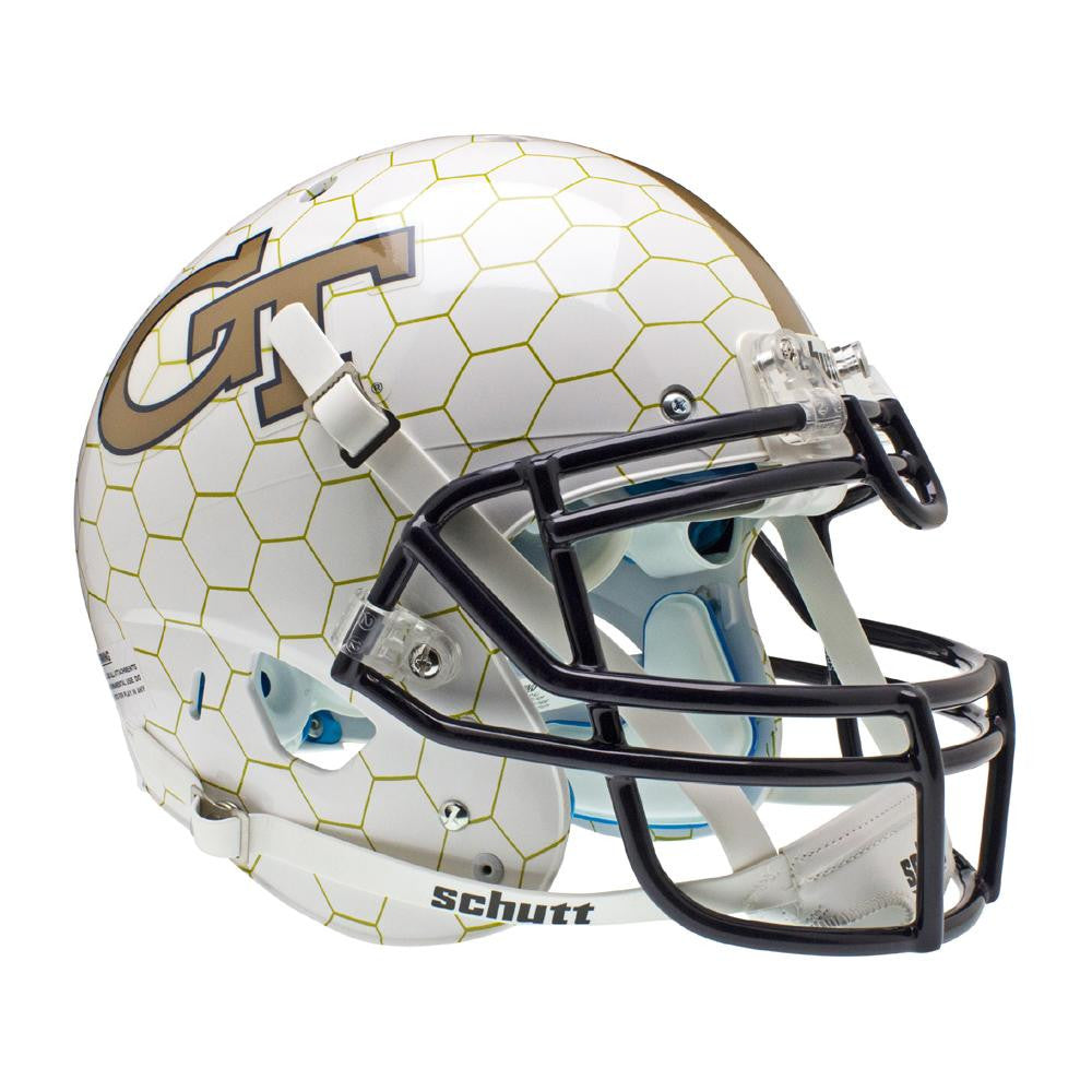 Georgia Tech Yellowjackets Ncaa Authentic Air Xp Full Size Helmet (alternate Honeycomb 1)