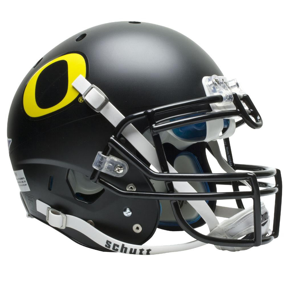 Oregon Ducks Ncaa Authentic Air Xp Full Size Helmet (alternate Black W- Gd Decal 3)