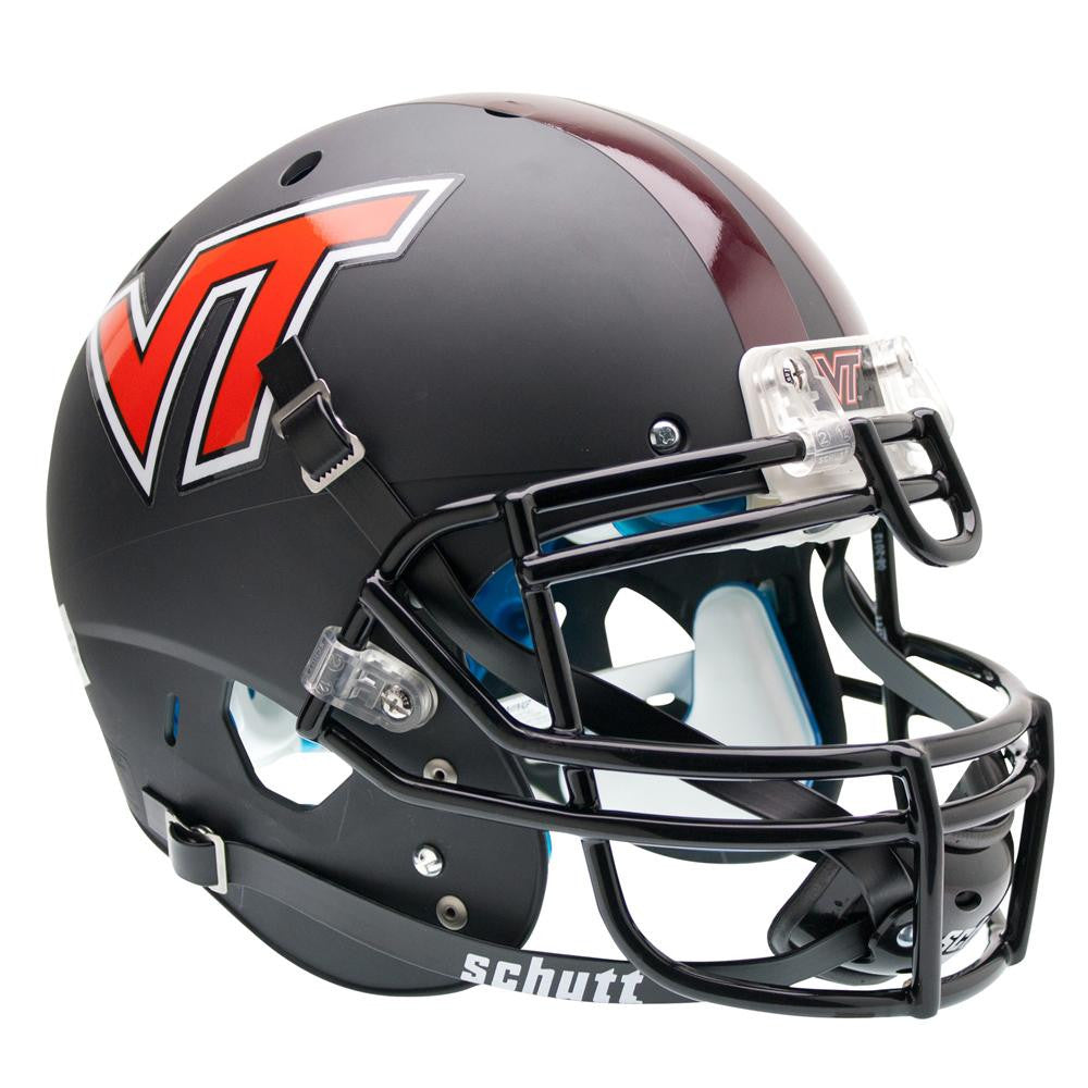 Virginia Tech Hokies Ncaa Authentic Air Xp Full Size Helmet (alternate Black 1)