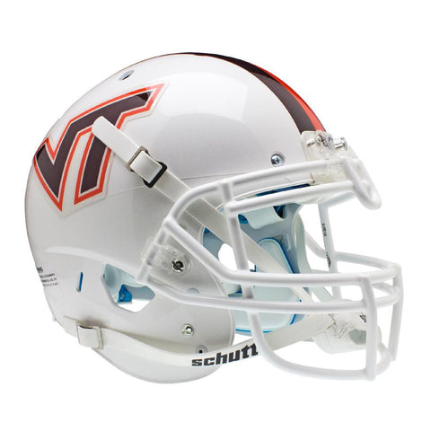 Virginia Tech Hokies Ncaa Authentic Air Xp Full Size Helmet (alternate White W-stripe  3)