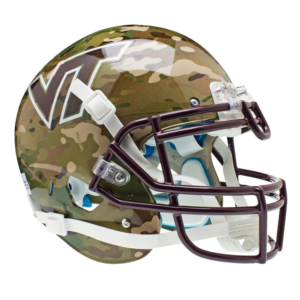 Virginia Tech Hokies Ncaa Authentic Air Xp Full Size Helmet (alternate Camo 5)