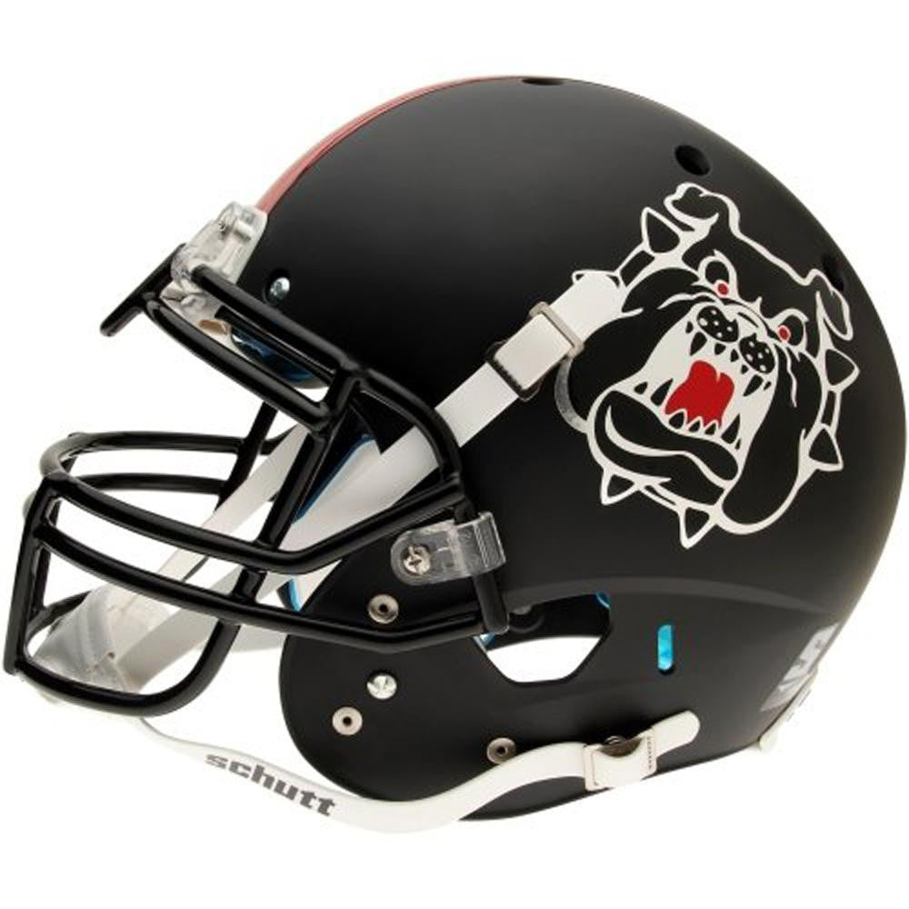 Fresno State Bulldogs Ncaa Authentic Air Xp Full Size Helmet (alternate Black 3)