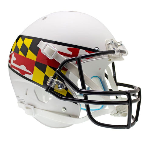 Maryland Terps Ncaa Replica Air Xp Full Size Helmet (alternate White 3)