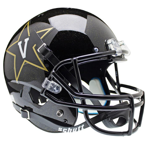 Vanderbilt Commodores Ncaa Replica Air Xp Full Size Helmet (alternate Black 2)