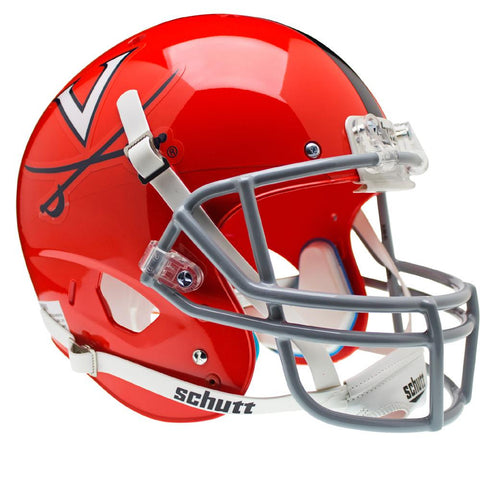 Virginia Cavaliers Ncaa Replica Air Xp Full Size Helmet (alternate Orange W-gray Guard 2)