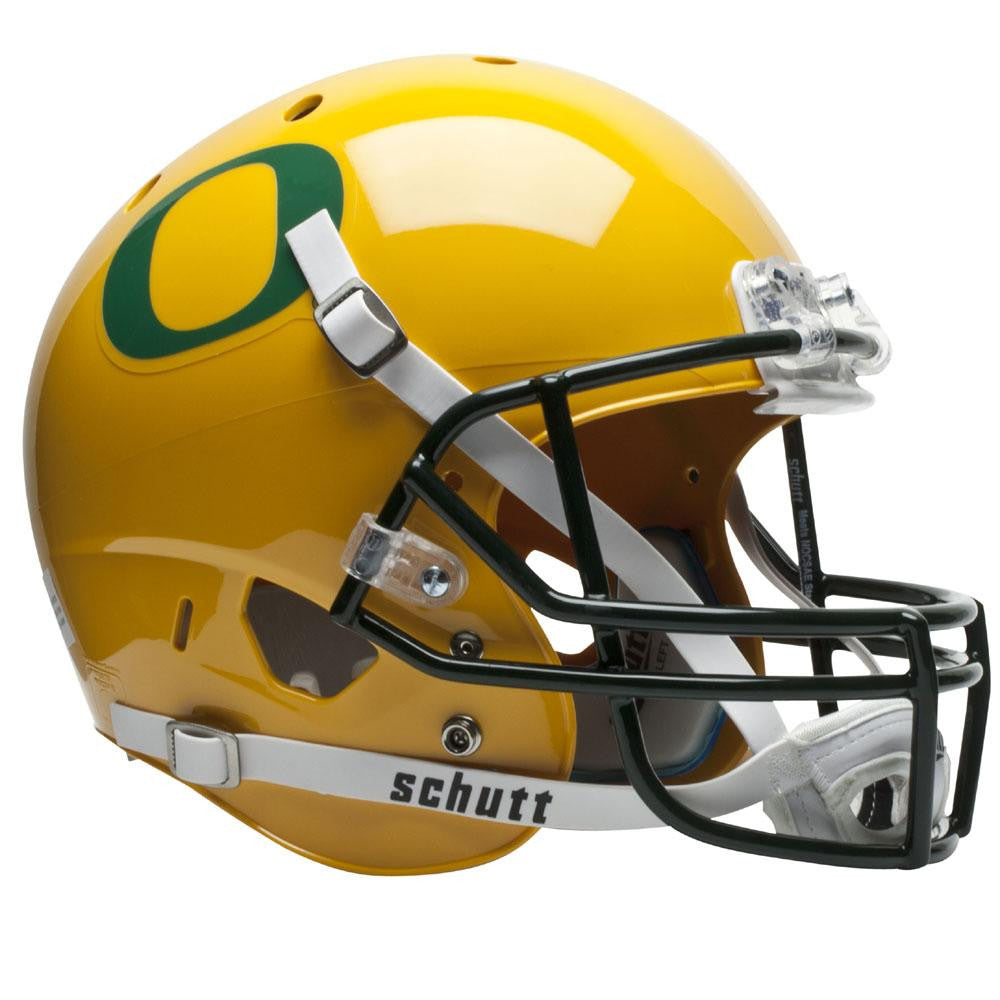 Oregon Ducks Ncaa Replica Air Xp Full Size Helmet (alternate Gold W-gn Decal 2)