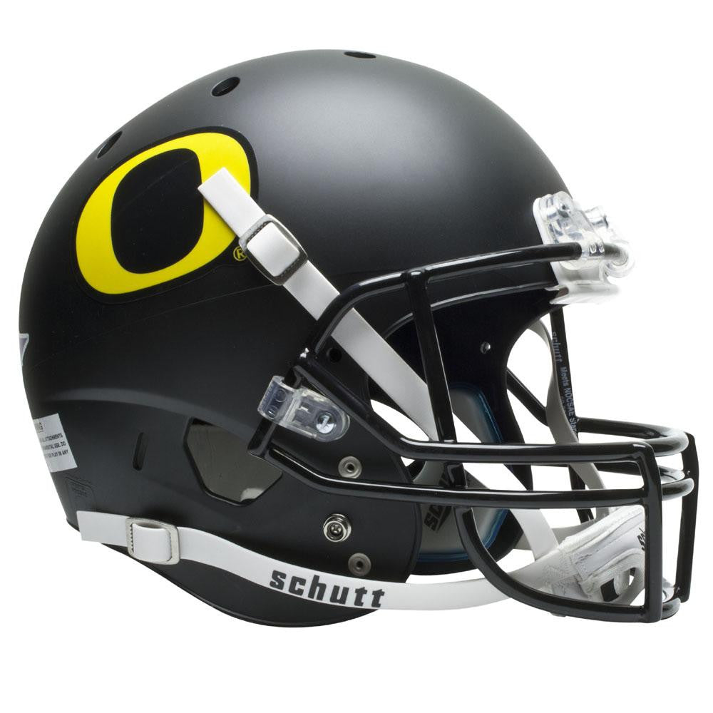 Oregon Ducks Ncaa Replica Air Xp Full Size Helmet (alternate Black W- Gd Decal 3)