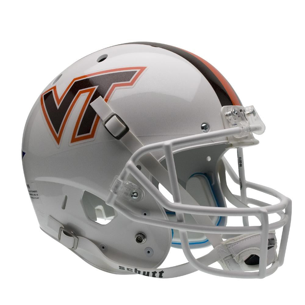 Virginia Tech Hokies Ncaa Replica Air Xp Full Size Helmet (alternate White W-stripe  3)