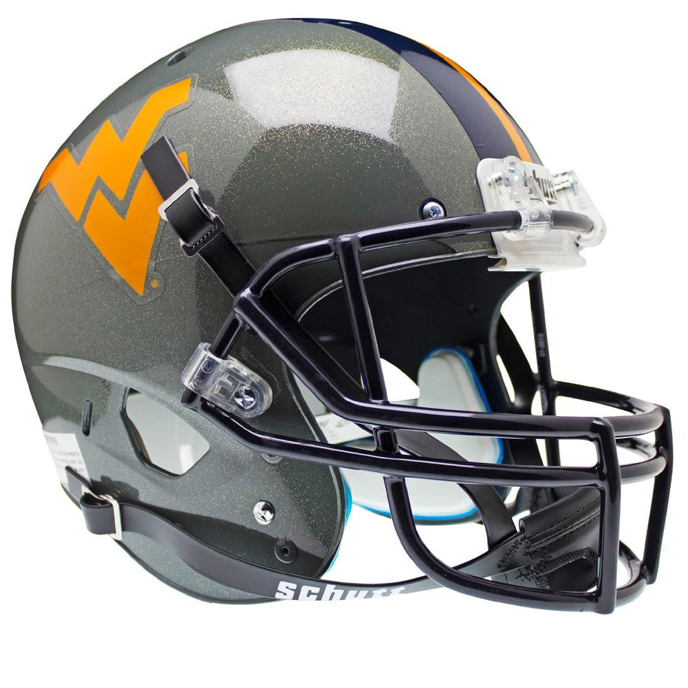 West Virginia Mountaineers Ncaa Replica Air Xp Full Size Helmet (alternate Gray 1)