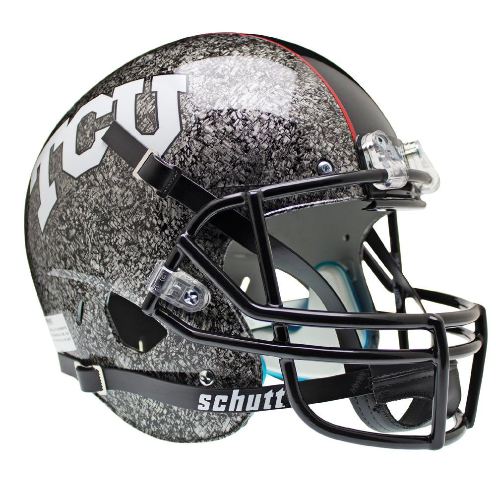 Texas Christian Horned Frogs Ncaa Replica Air Xp Full Size Helmet (alternate Silver W-at Slate 4)