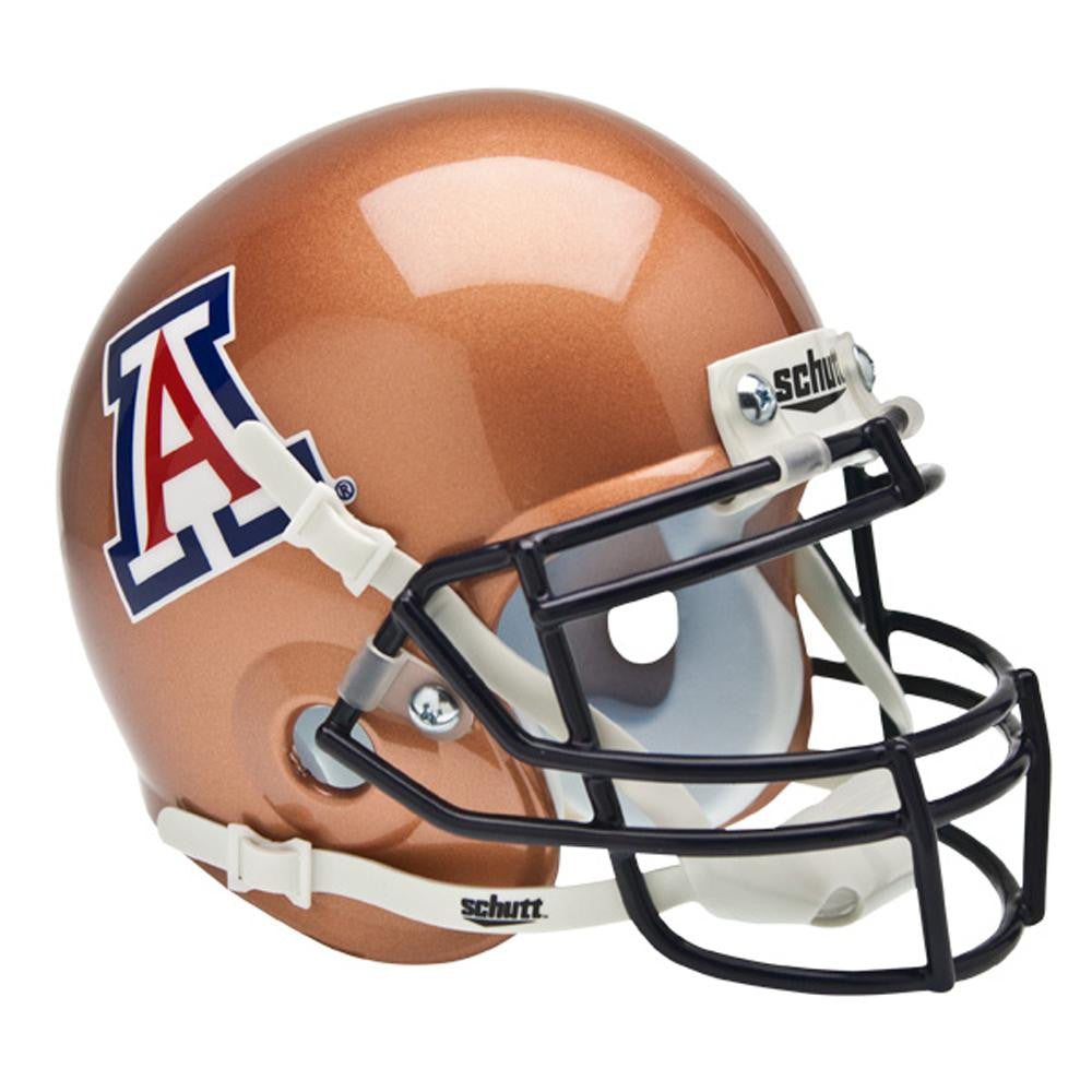 Arizona Wildcats Ncaa Authentic Mini 1-4 Size Helmet (alternate Copper 2)