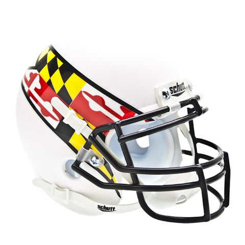 Maryland Terps Ncaa Authentic Mini 1-4 Size Helmet (alternate White 3)