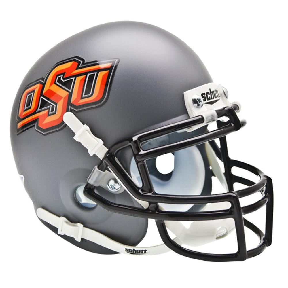 Oklahoma State Cowboys Ncaa Authentic Mini 1-4 Size Helmet (alternate Gray 1)