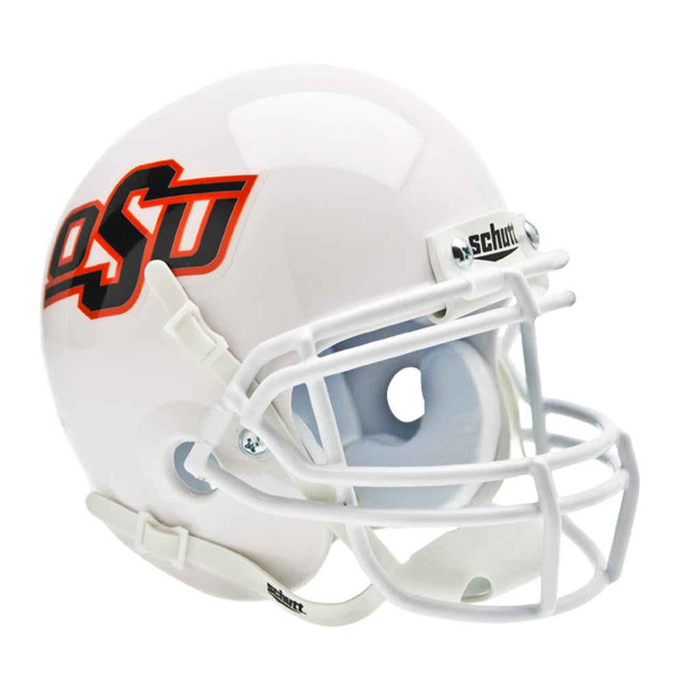 Oklahoma State Cowboys Ncaa Authentic Mini 1-4 Size Helmet (alternate White 2)