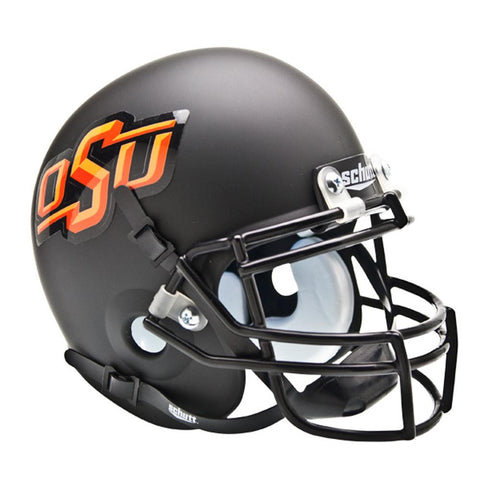 Oklahoma State Cowboys Ncaa Authentic Mini 1-4 Size Helmet (alternate Black 3)