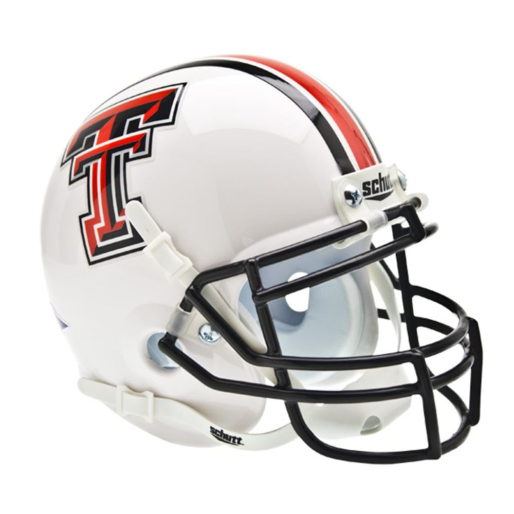 Texas Tech Red Raiders Ncaa Authentic Mini 1-4 Size Helmet (alternate White 1)