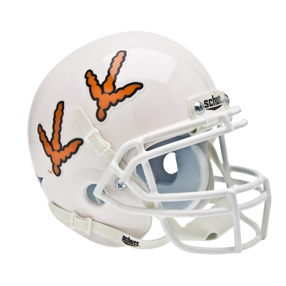 Virginia Tech Hokies Ncaa Authentic Mini 1-4 Size Helmet (alternate White W- Fowl Feet 6)