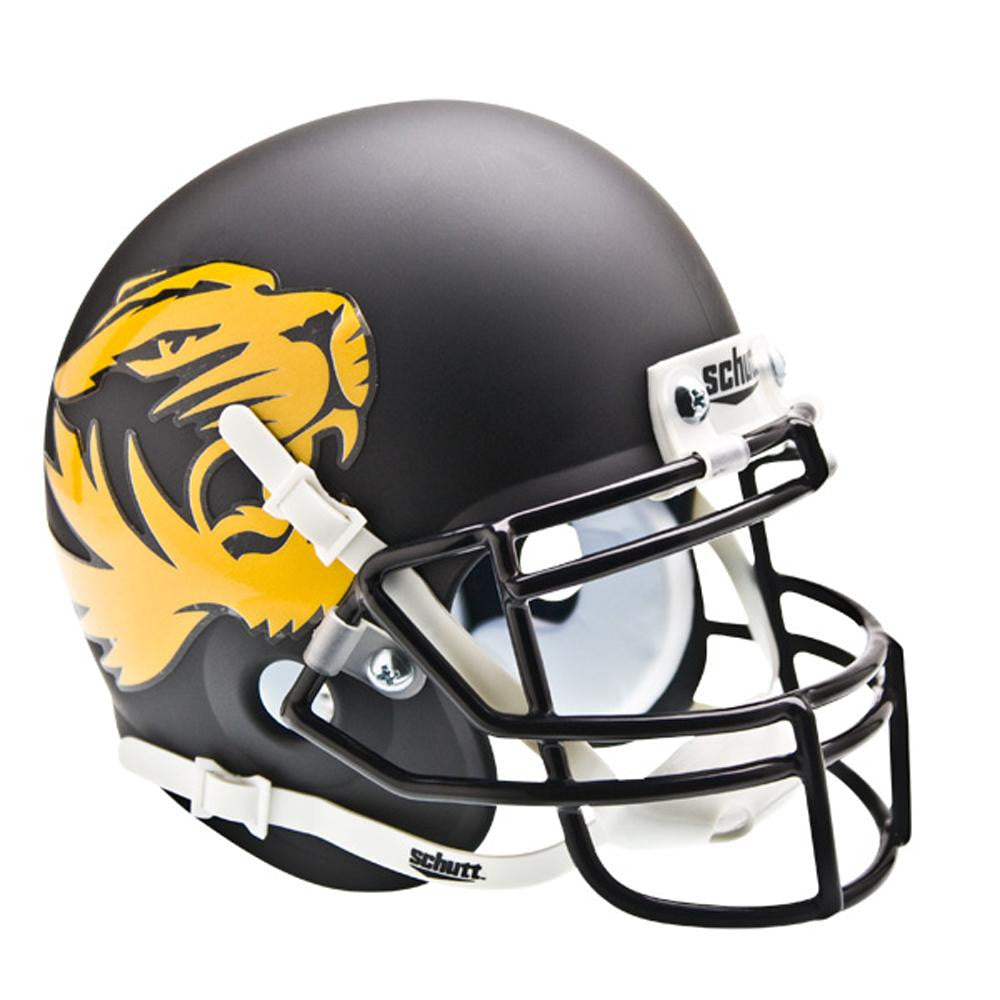 Missouri Tigers Ncaa Authentic Mini 1-4 Size Helmet (alternate Black 1)